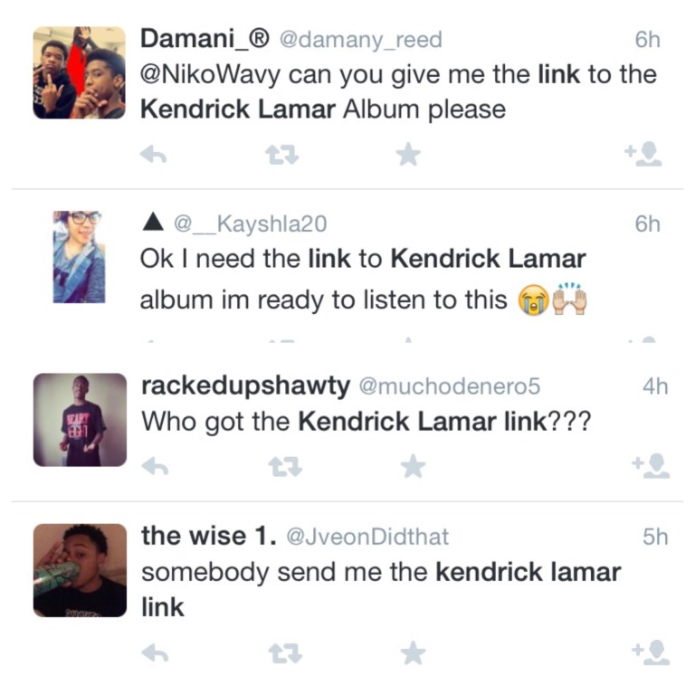 Kendrick Lamar link leak